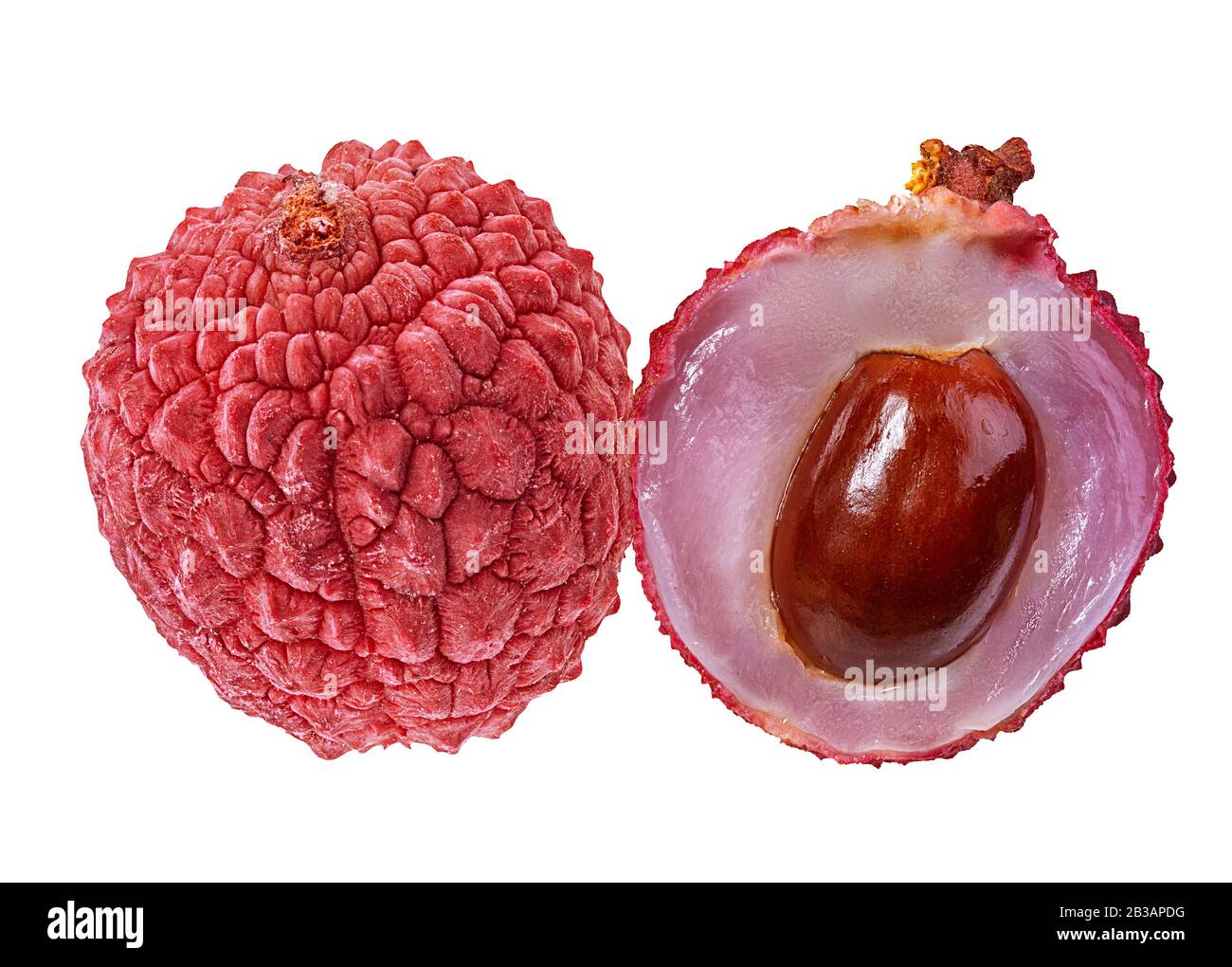 lychee isolated on white background Stock Photo