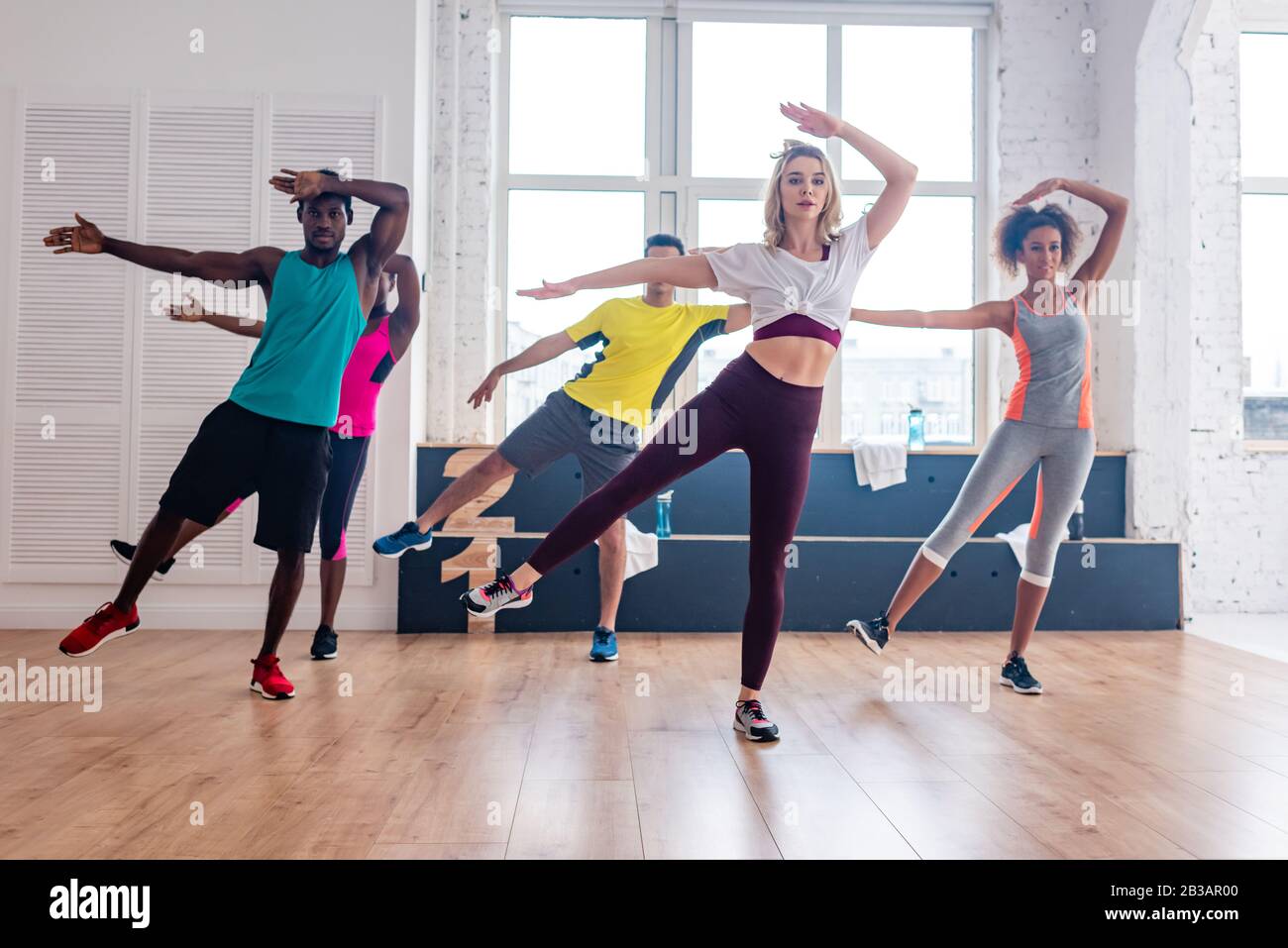 Zumba dancers hi-res stock photography and images - Alamy
