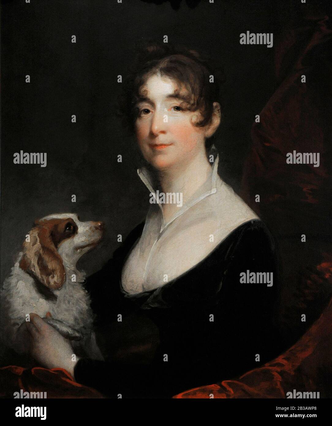 Gilbert Stuart (1755-1828). American painter. Portrait of the Wife of Anthony Merry, 1805. Lazaro Galdiano Museum. Madrid. Spain. Stock Photo