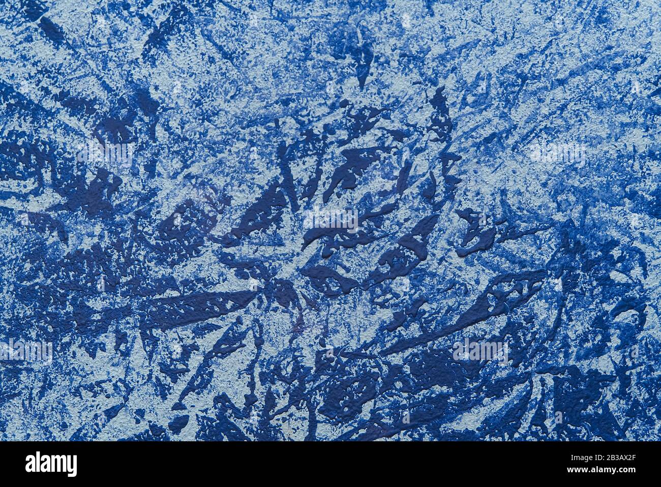 Blue wall texture or background close up Stock Photo