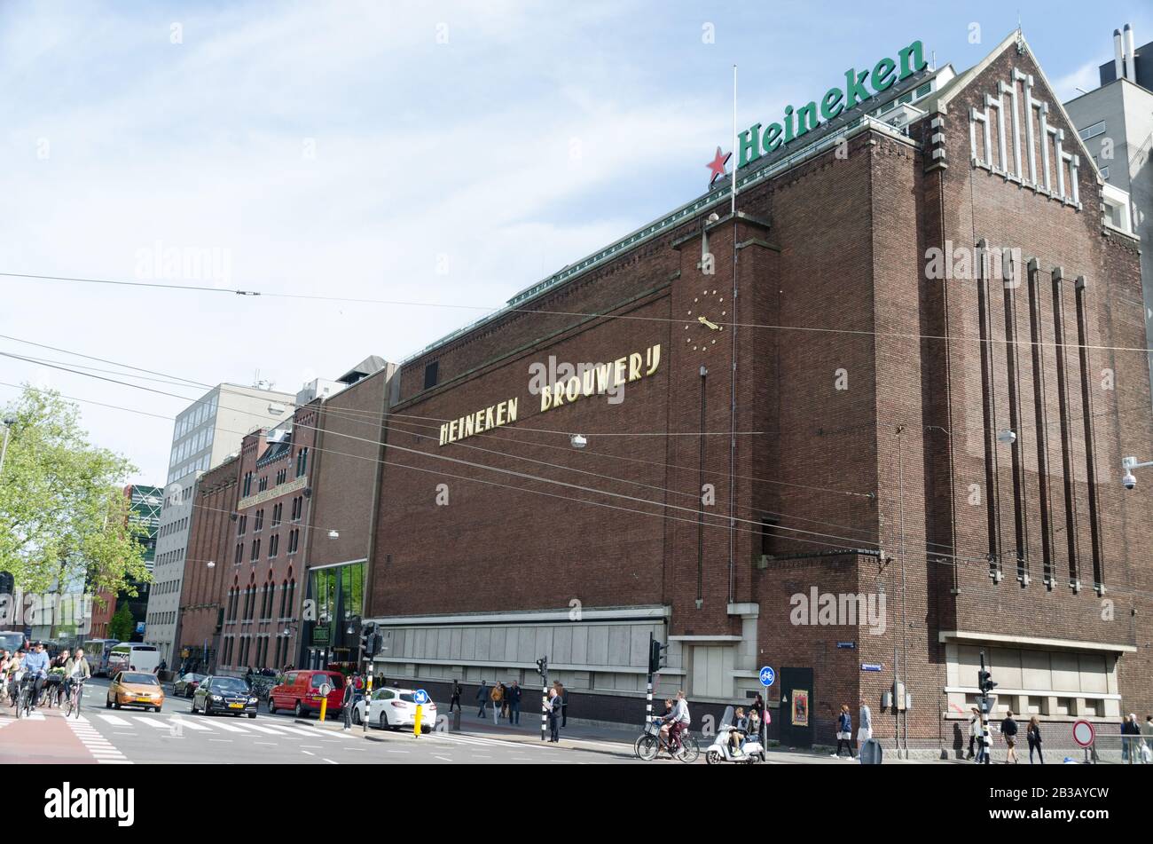 Heineken Experience brewery in Amsterdam Netherlands Europe Stock Photo