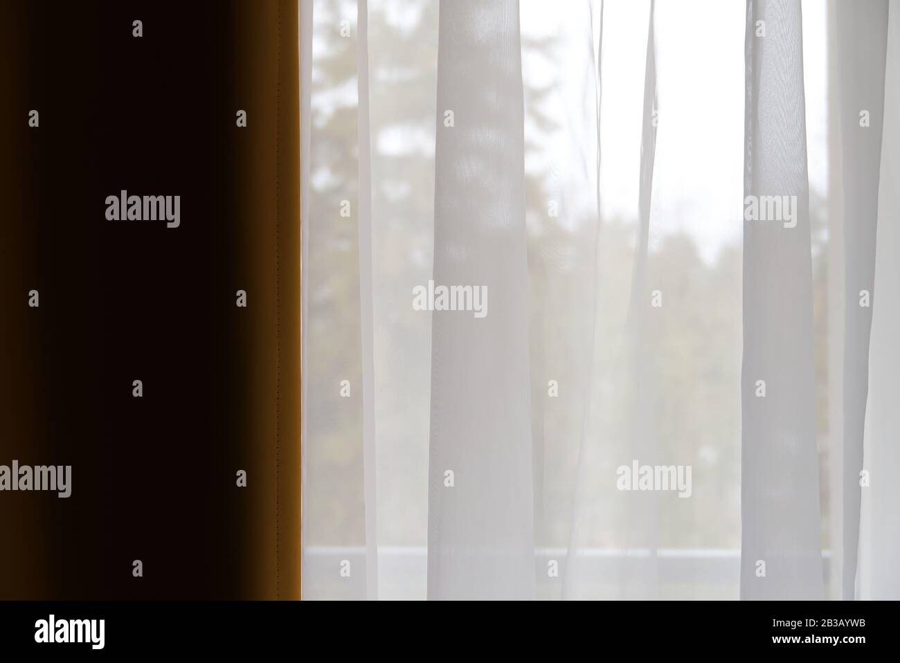 Window Partially Shut Half closed curtain hi-res stock photography and images - Alamy