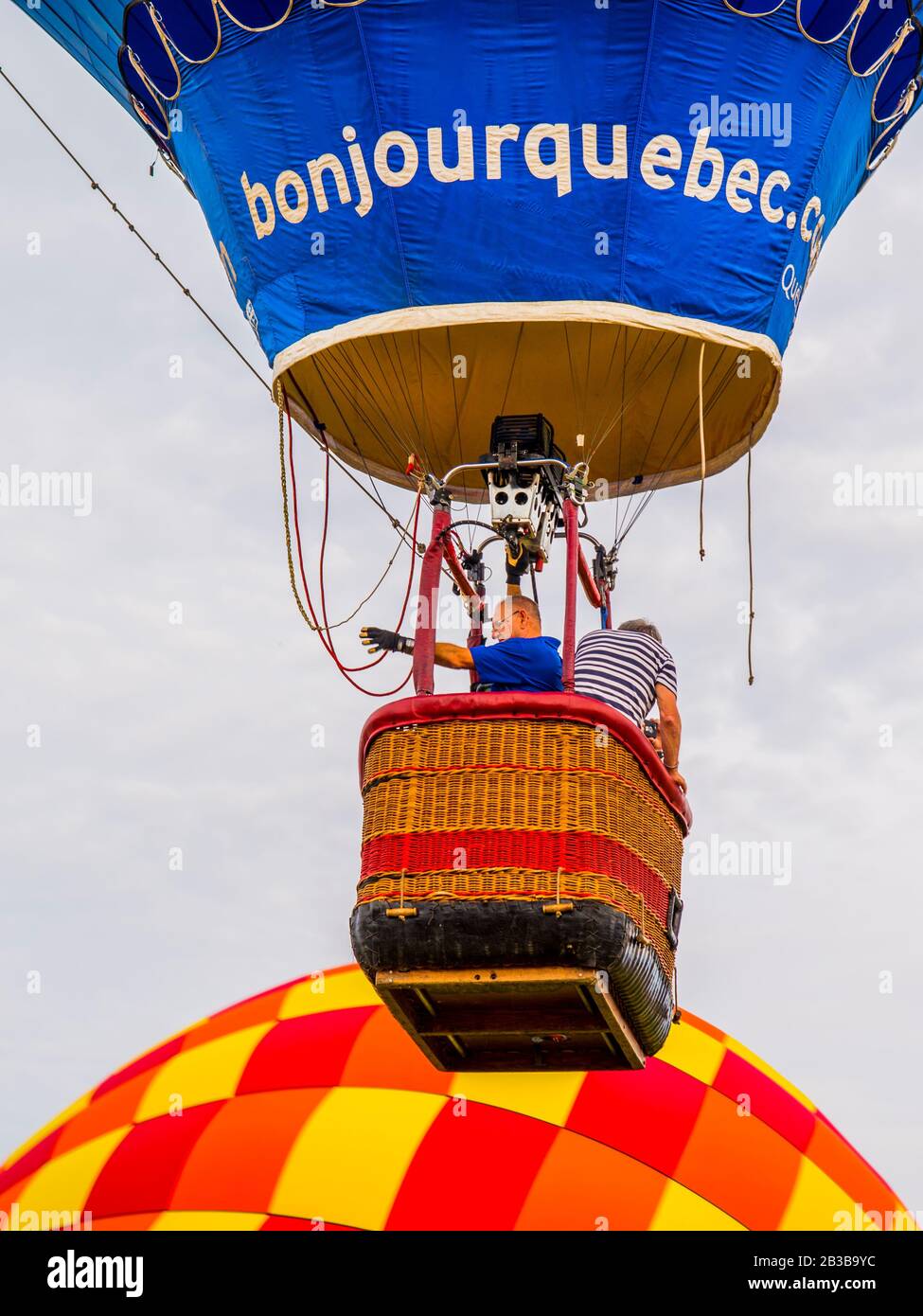 SaintJeansurRichelieu, Canada August 18 2019 International Montgolfière Ballon festival in
