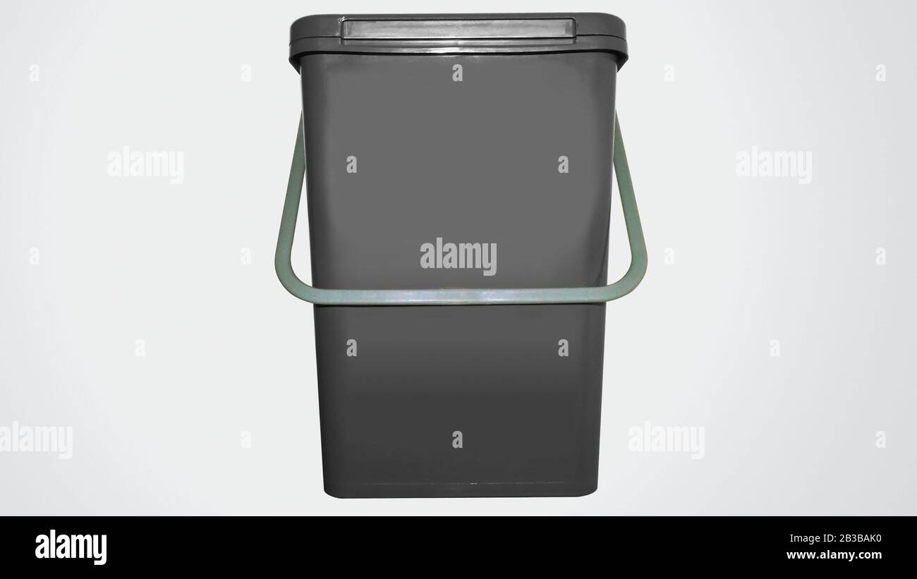 Grey recycling bin for the rest Stock Photo Alamy