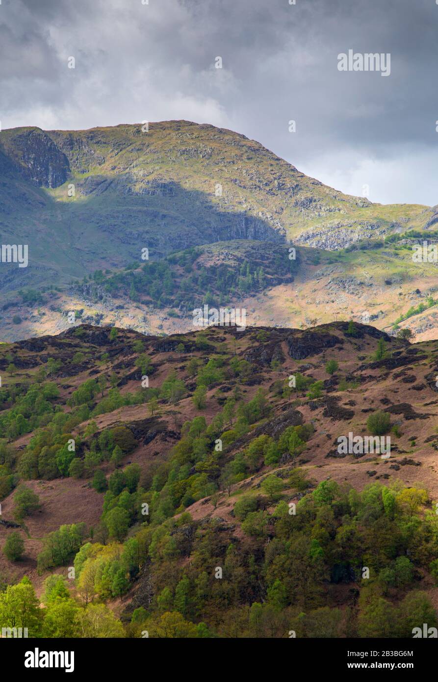 Lofty Crag in the Lake District Stock Photo