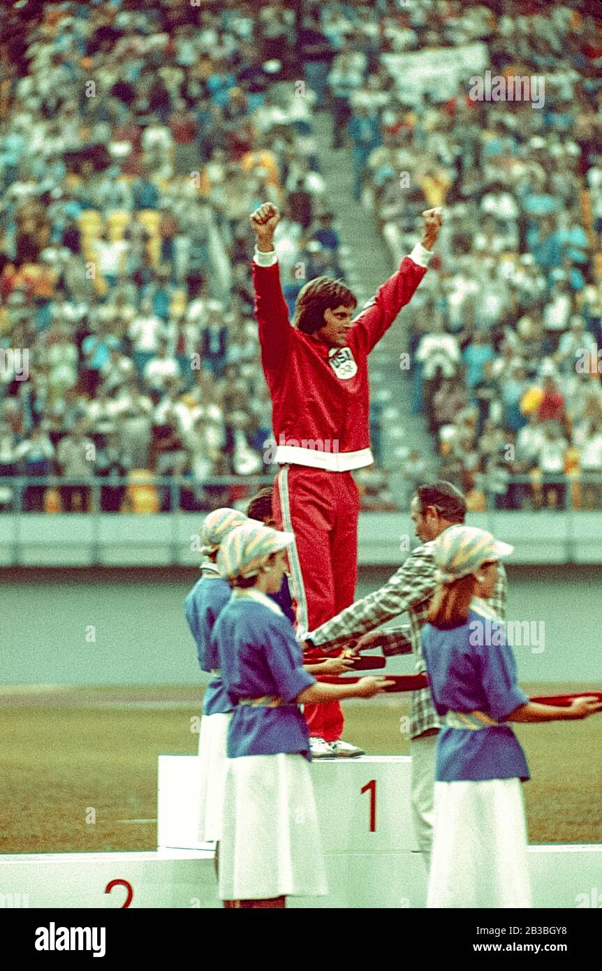 Bruce Jenner (USA) Olympic champion in the decathlon at the 1976