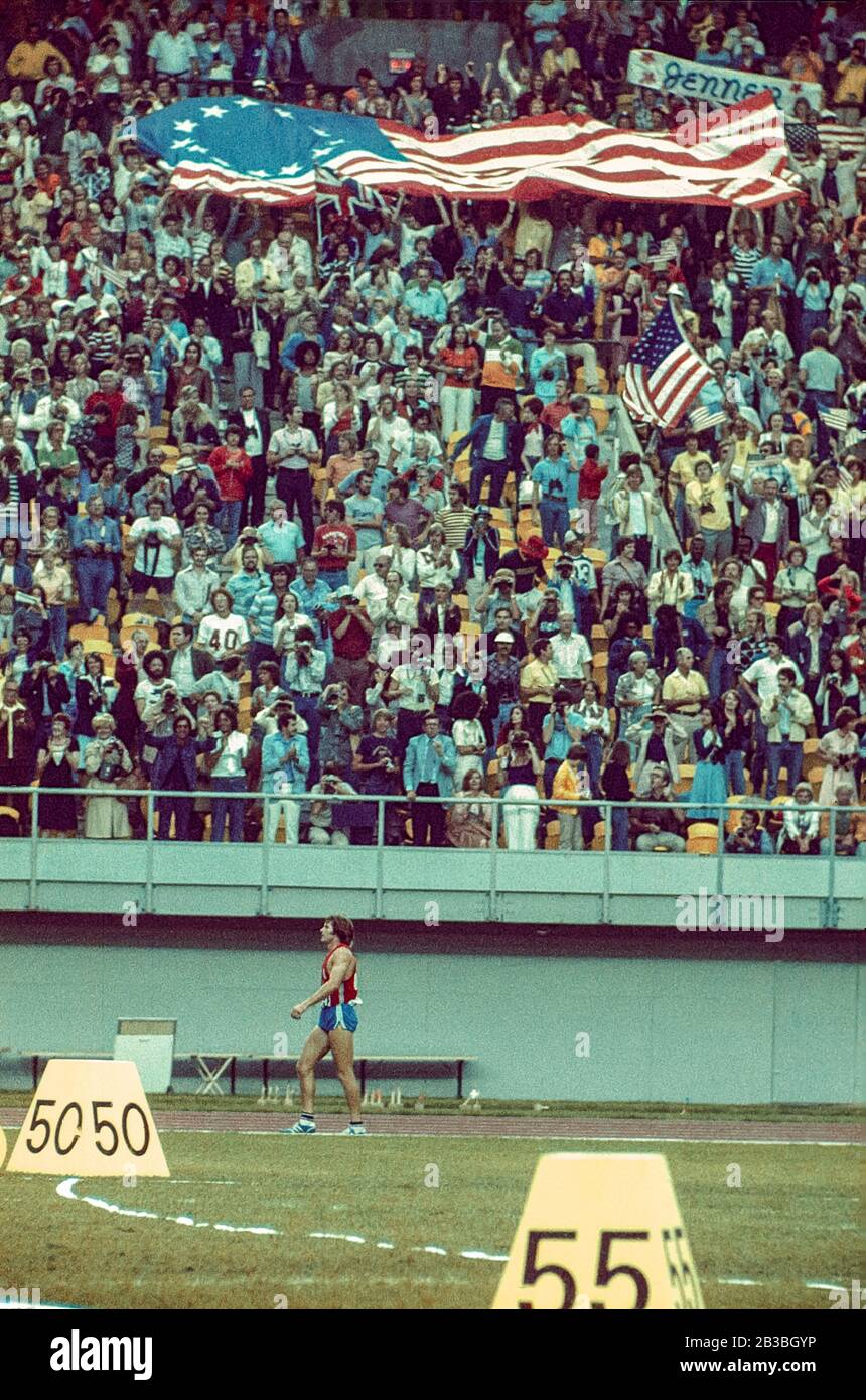 Bruce Jenner (USA) Olympic champion in the decathlon at the 1976