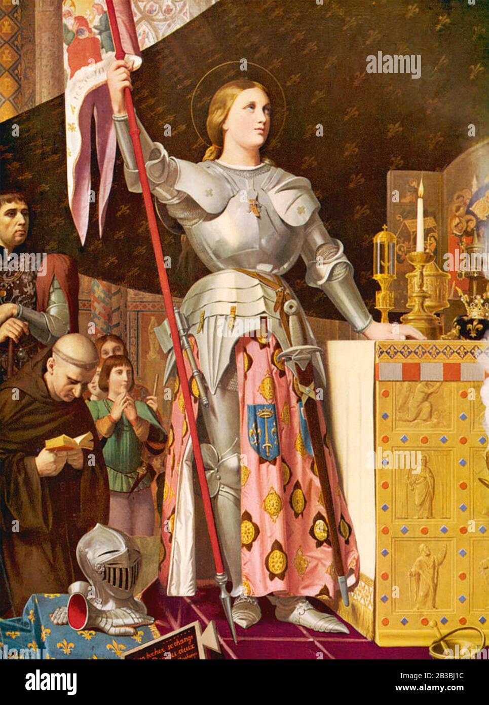 JOAN OF ARC ( c 1412-1431) French military heroine as imagined in a 19th century painting. Stock Photo