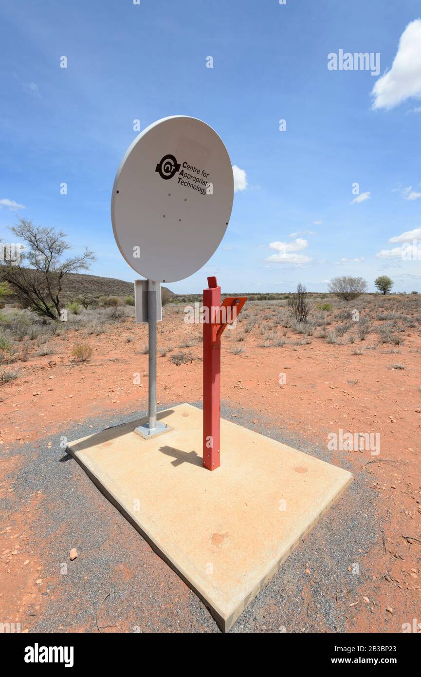 A mobile phone hotspot installed in a remote area of the Australian