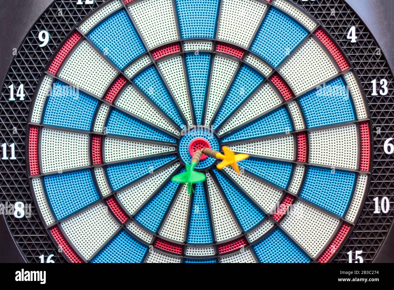 Dartboard with arrows on the center. Business and successful strategy ...