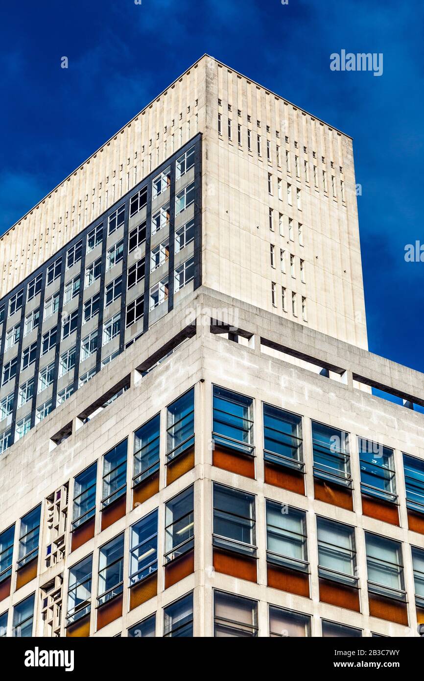 1960s London College of Fashion building in Oxford Street, London, UK Stock Photo