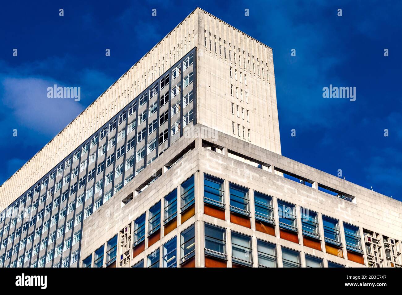 1960s London College of Fashion building in Oxford Street, London, UK Stock Photo