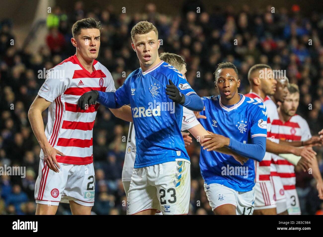Glasgow Uk 4th Mar 2020 On The Continuing Premiership Matches Rangers Vs Hamilton Was Played At