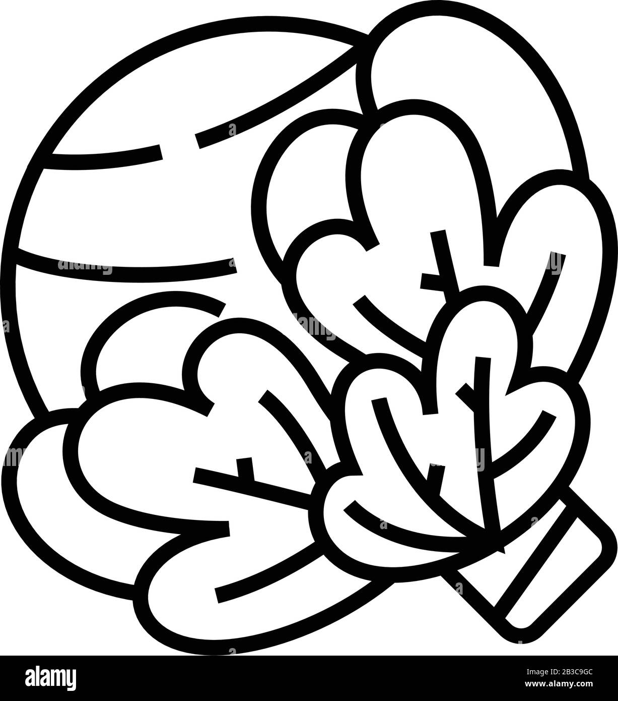 Vegetables line icon, concept sign, outline vector illustration, linear ...