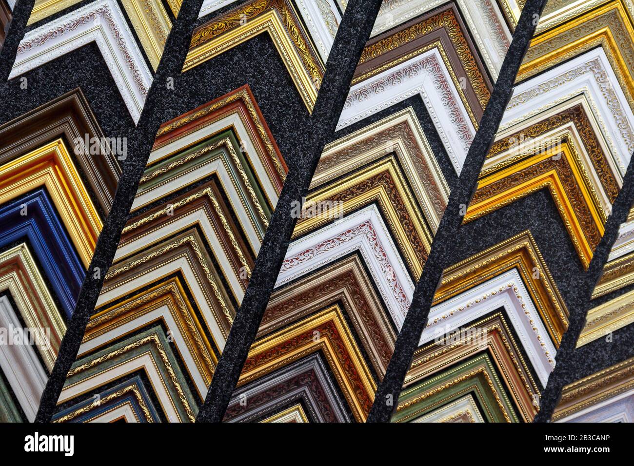 Many corners of photo frames for photos or pictures on the stand Stock ...