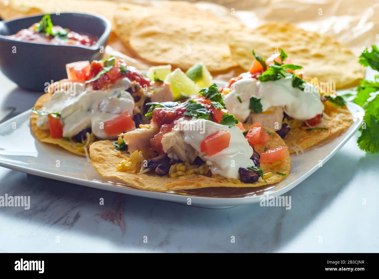 Meat tostada hires stock photography and images Alamy