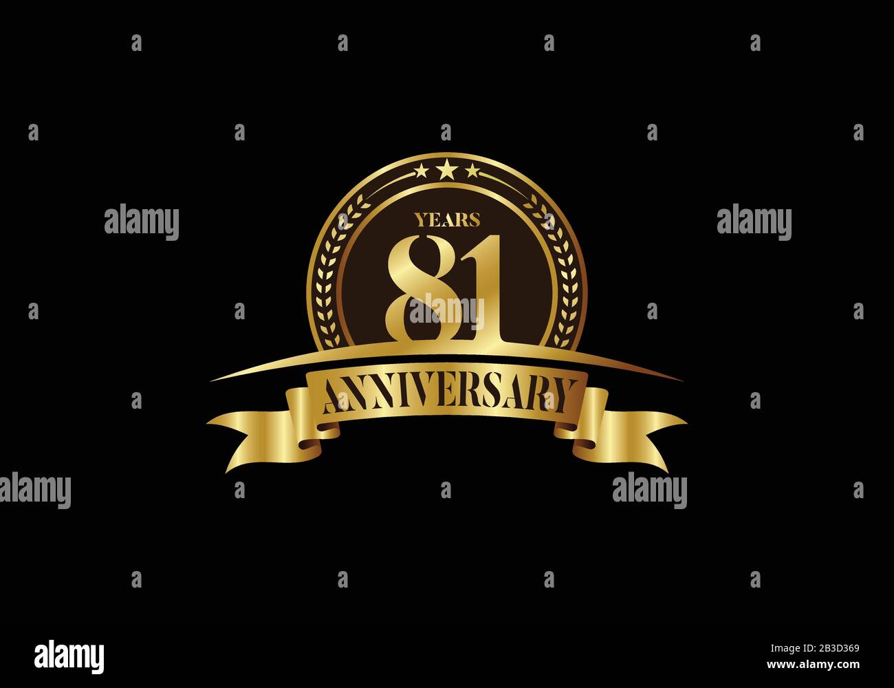 81th anniversary Stock Vector Images - Alamy