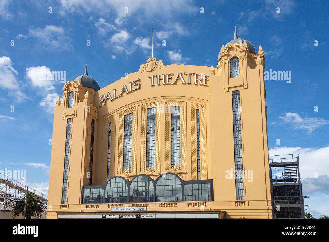 Art Deco Palais Theatre, Lower Esplanade, St Kilda, Melbourne, Victoria, Australia Stock Photo