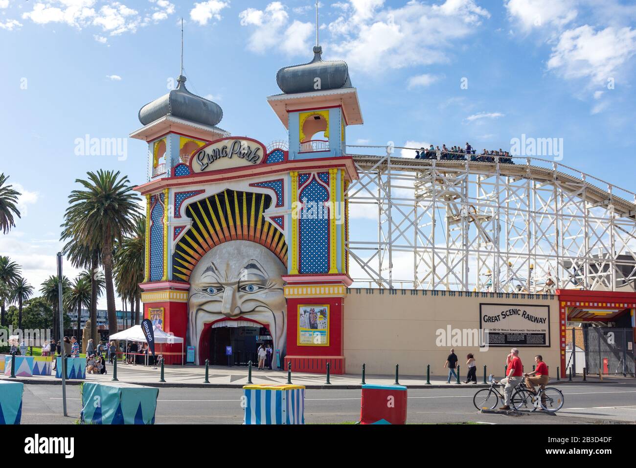 Entrance to Luna Park Melbourne, Lower Esplanade, St Kilda, Melbourne