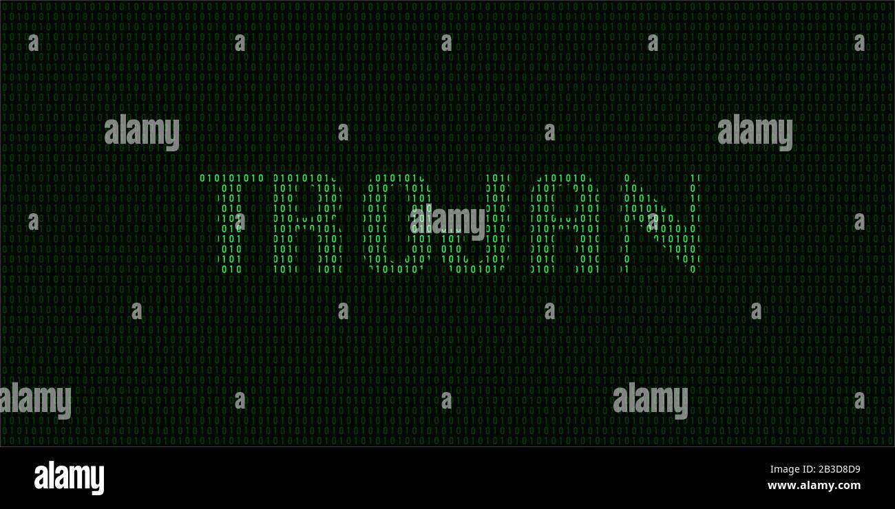 Trojan virus concept with binary code in vector Stock Vector Image ...