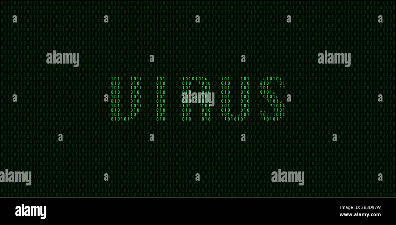 Virus concept with binary code in vector Stock Vector Image & Art - Alamy