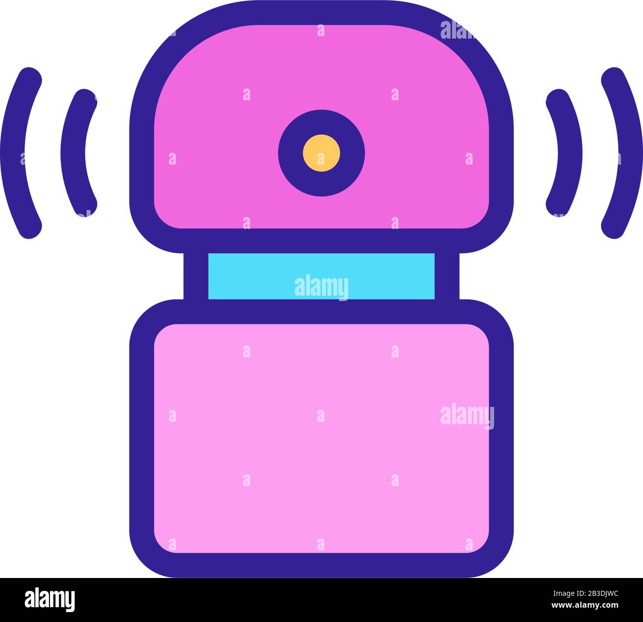 voice control icon vector. Isolated contour symbol illustration Stock ...
