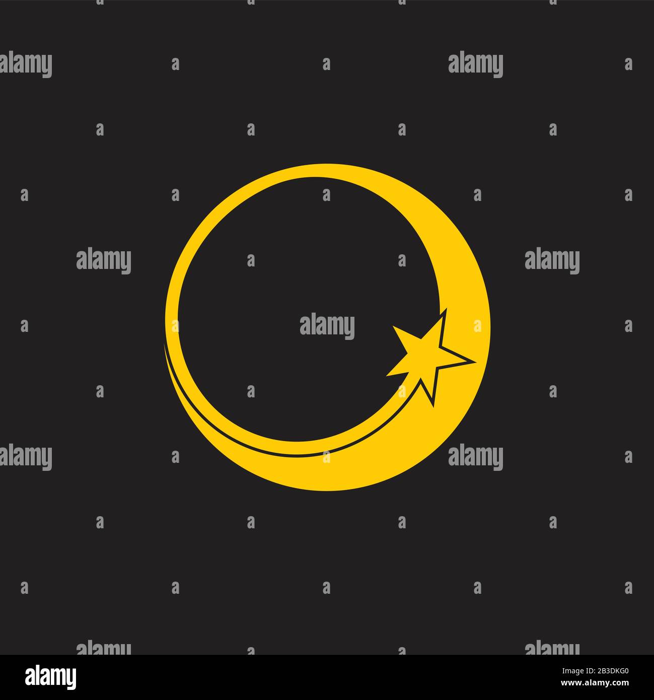 star circle motion geometric symbol logo vector Stock Vector