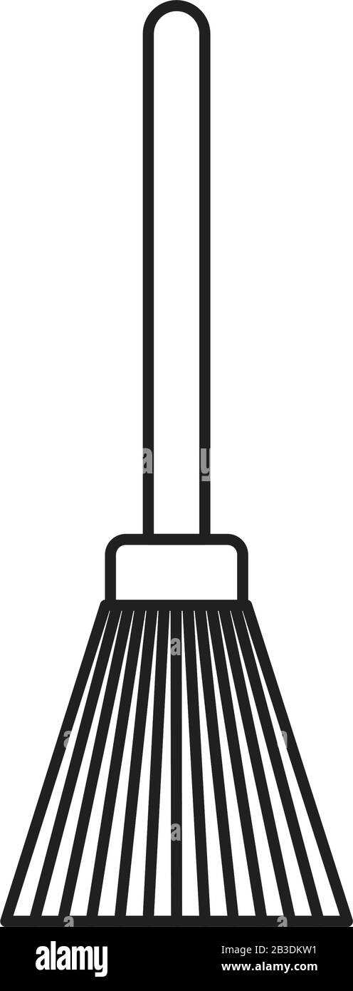 broom icon template black color editable. broom icon symbol Flat vector ...