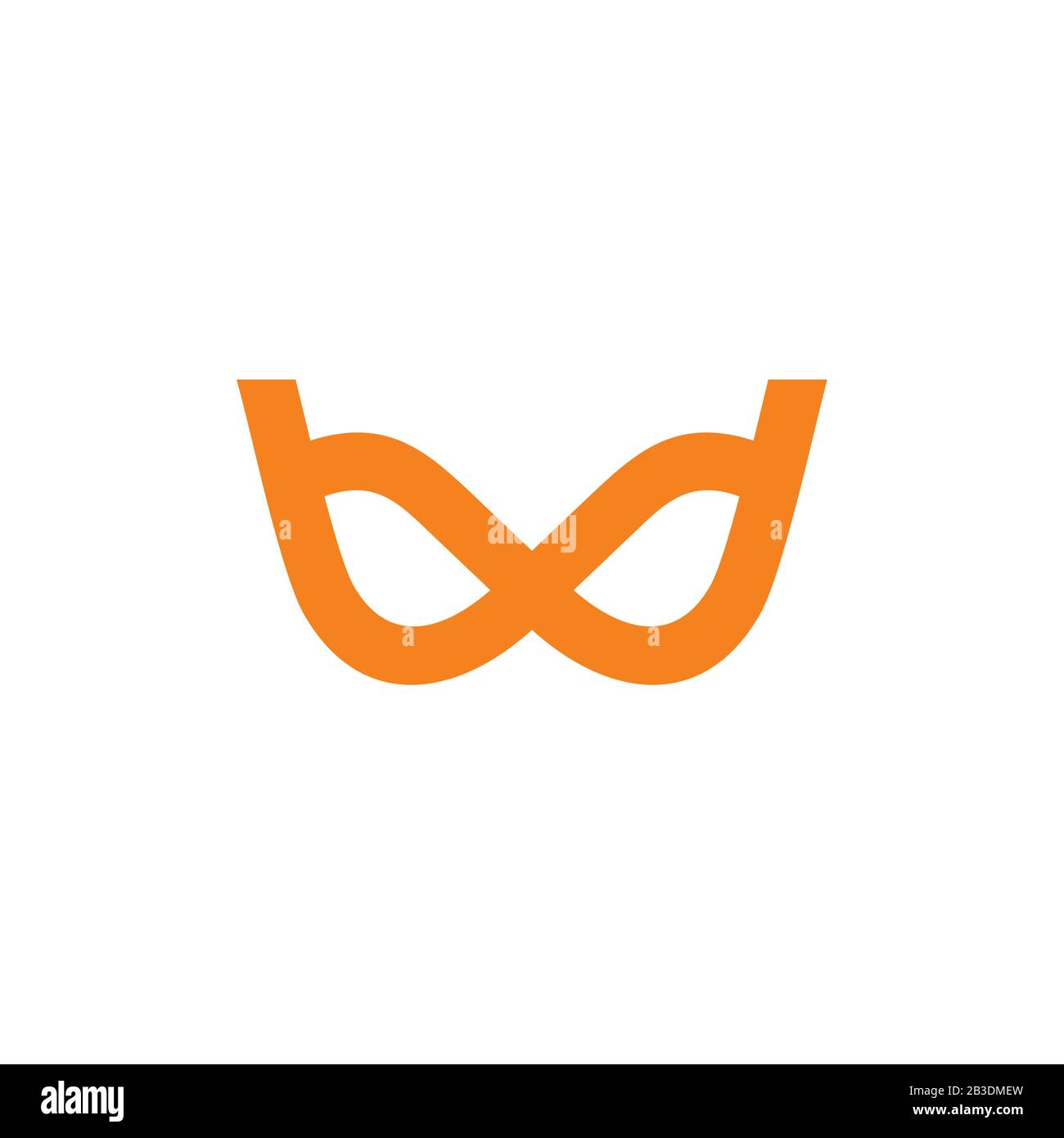 curves linked letter w logo vector Stock Vector Image & Art - Alamy