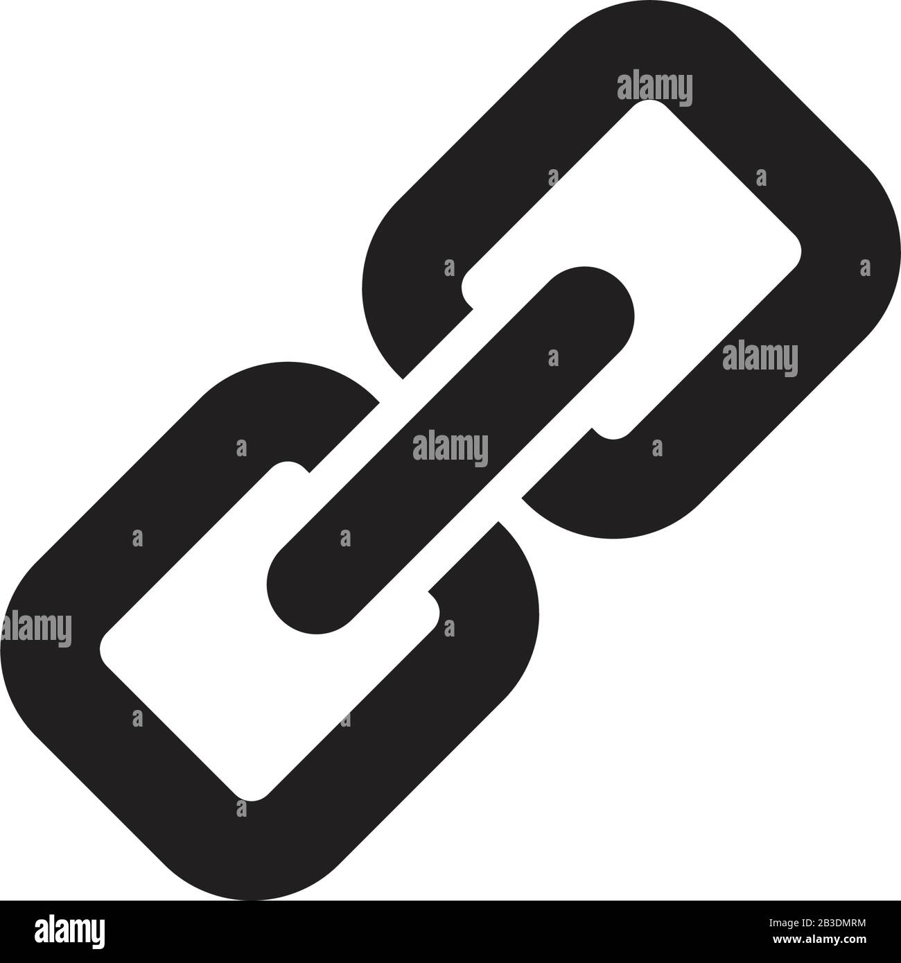 link icon template black color editable. link icon symbol Flat vector illustration for graphic and web design. Stock Vector