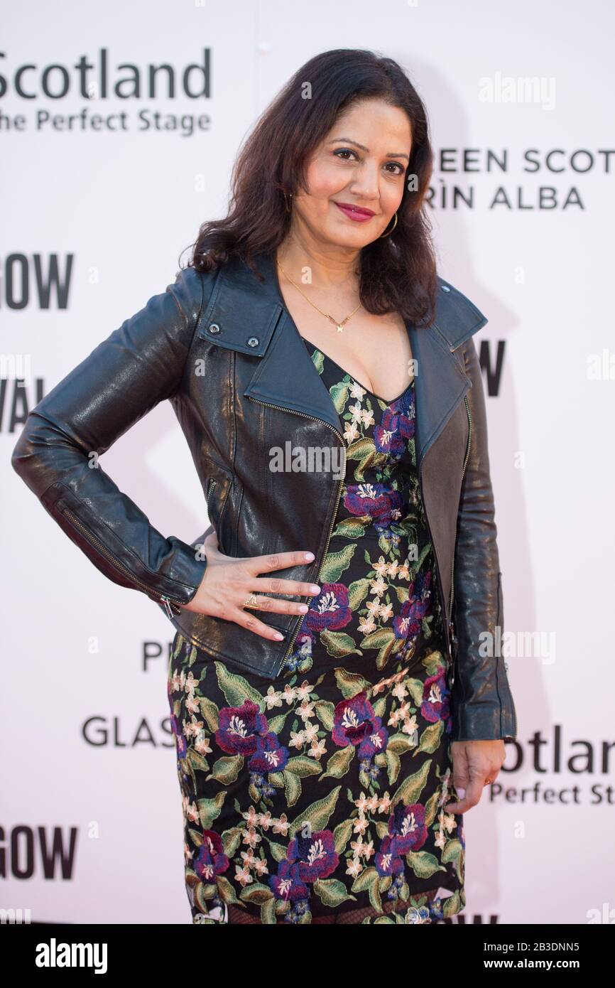 Glasgow, UK. 4th Mar, 2020. Pictured: Salakshana Pooni - Actor Cast of the film, Because We Are Girls, on the red carpet of the Glasgow Film Theatre at the Glasgow Film Festival 2020. Credit: Colin Fisher/Alamy Live News Stock Photo