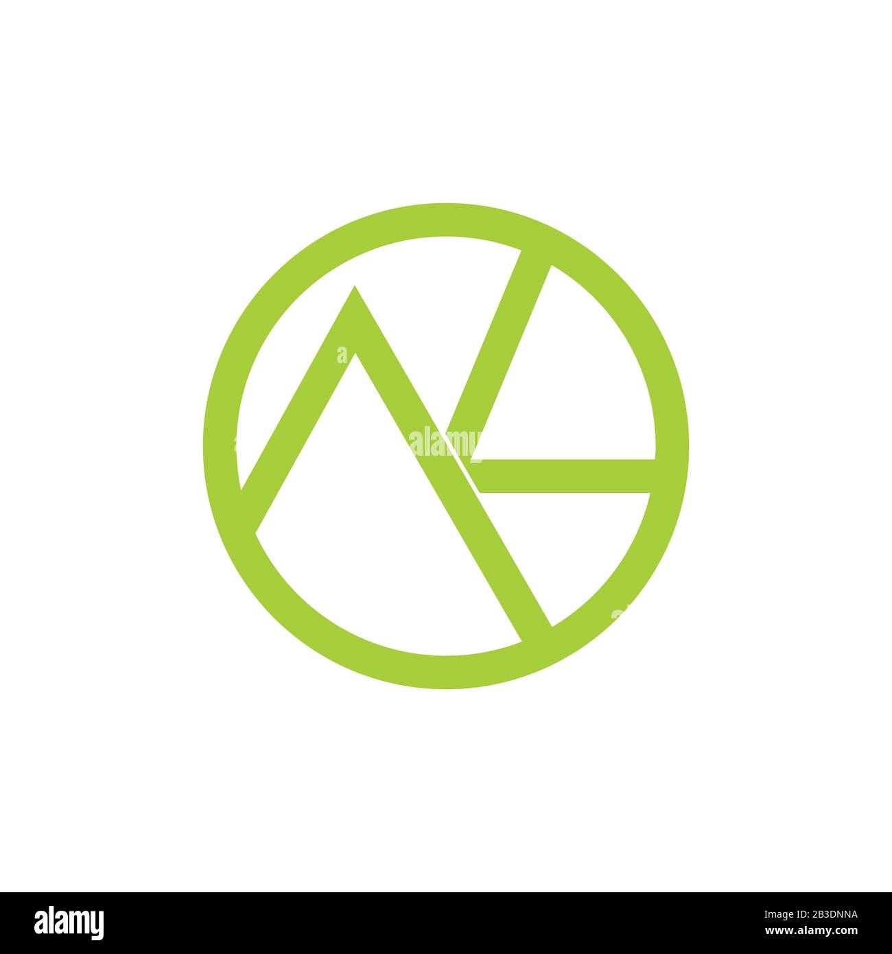 letter ak simple geometric line logo vector Stock Vector