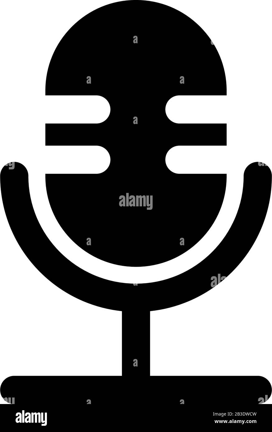 Microphone icon design vector template Stock Vector Image & Art - Alamy