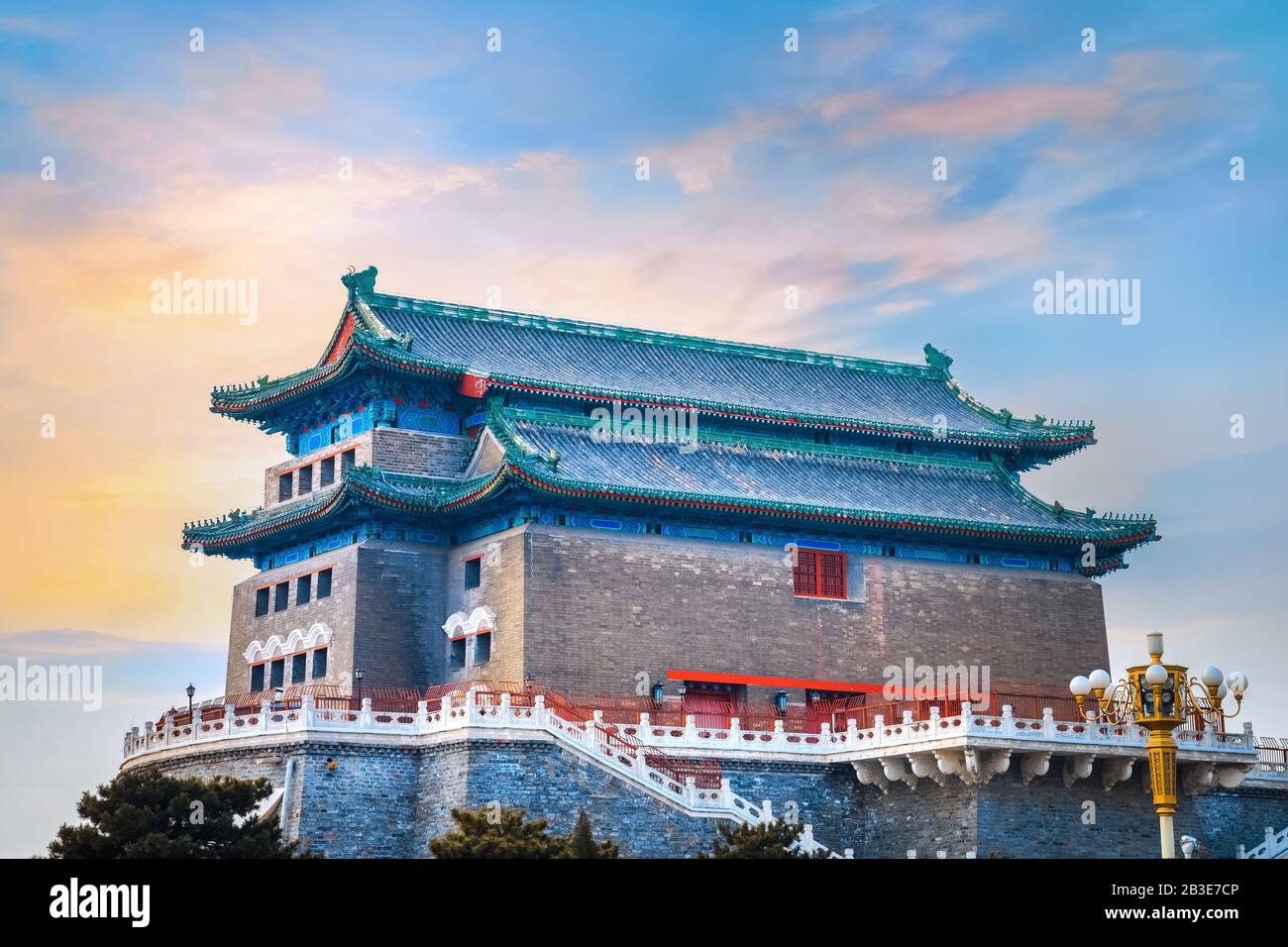 Beijing, China - Jan 17 2020: The Archery Tower of Qianmen or ...