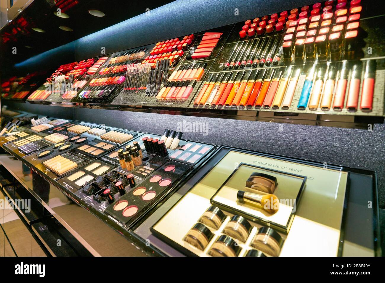 Chanel makeup store display in hi-res stock photography and images - Alamy
