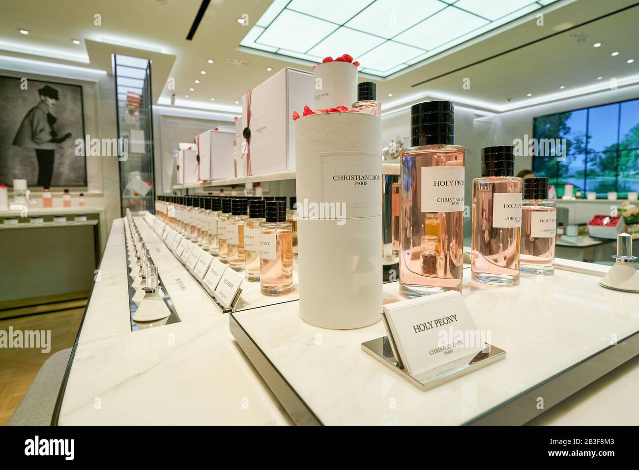 HONG KONG, CHINA - CIRCA JANUARY, 2019: fragrances on display at