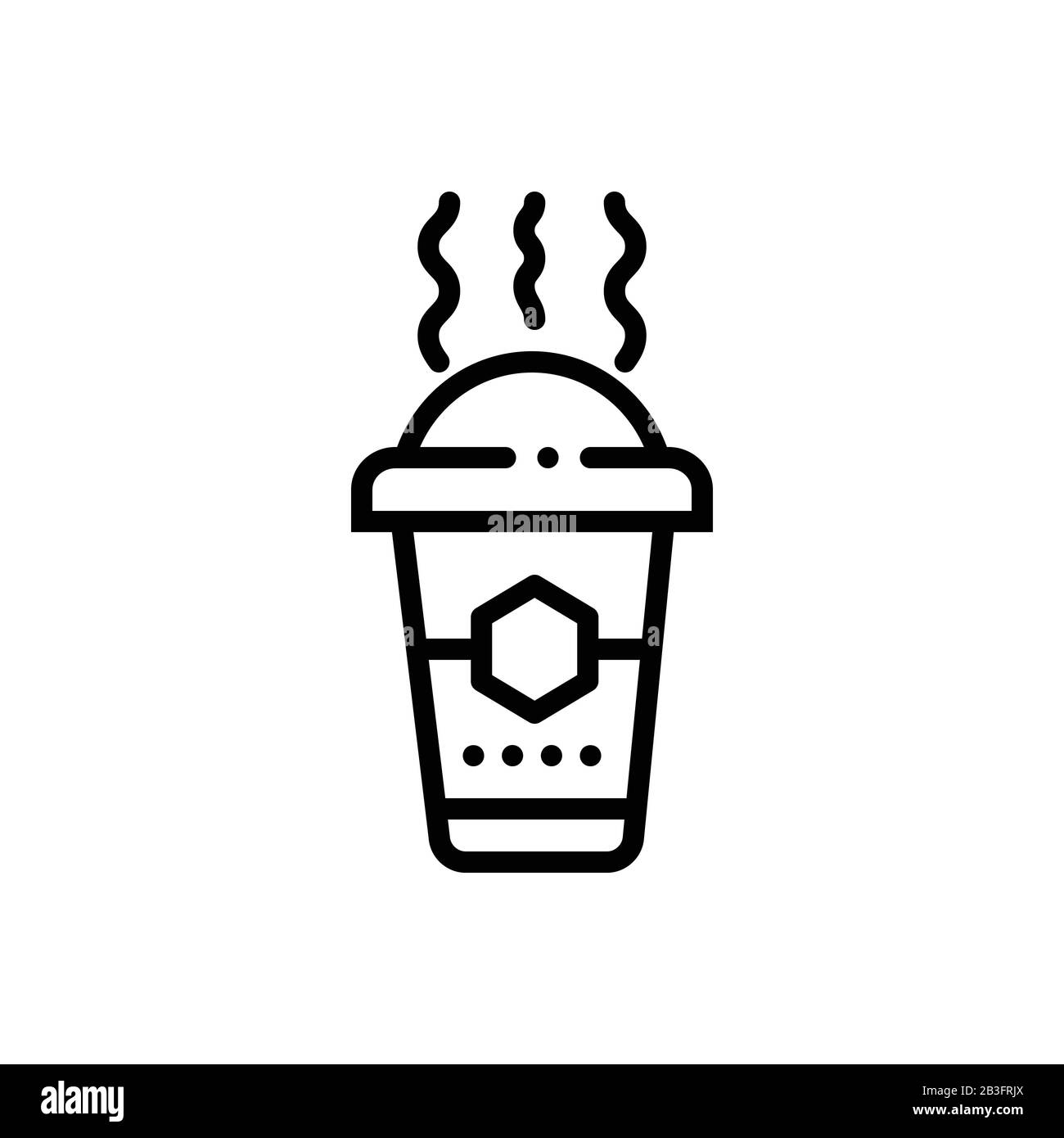 Coffee go vector illustration Black and White Stock Photos & Images - Alamy
