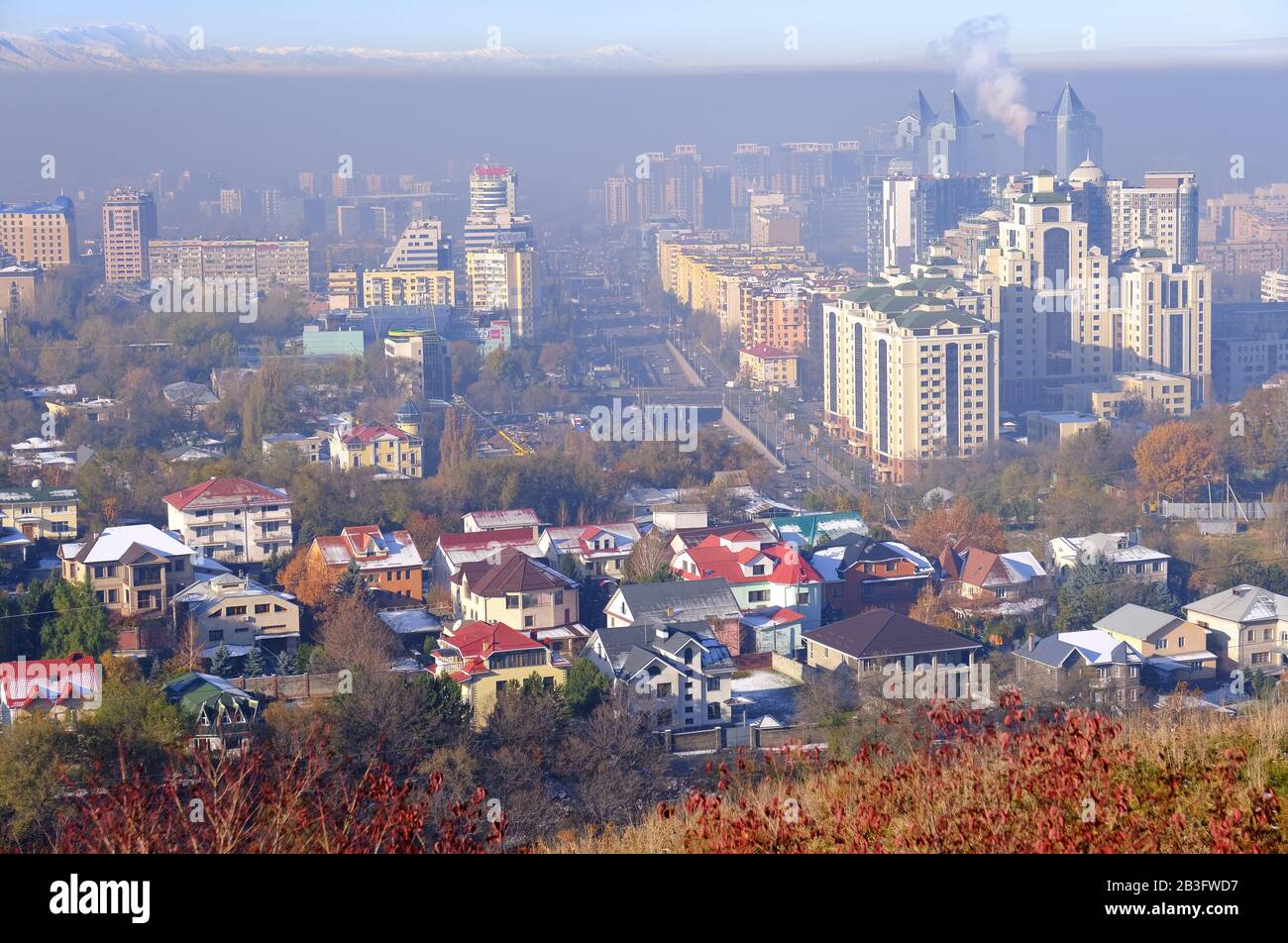 Industrial air pollution kazakhstan hires stock photography and images