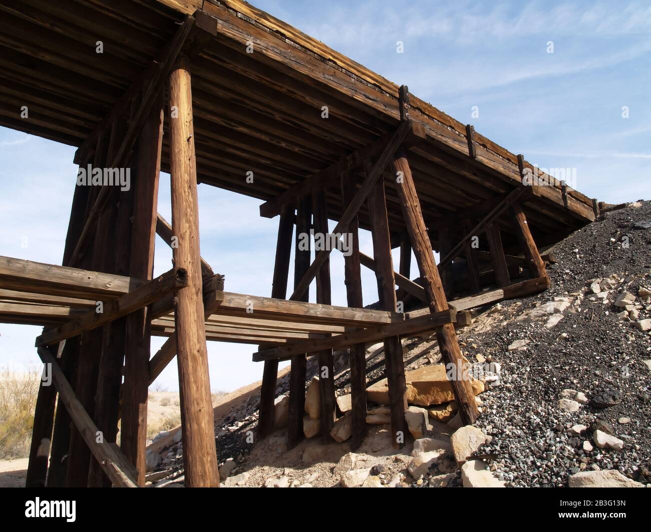 Wooden railroad bridge hi-res stock photography and images - Alamy