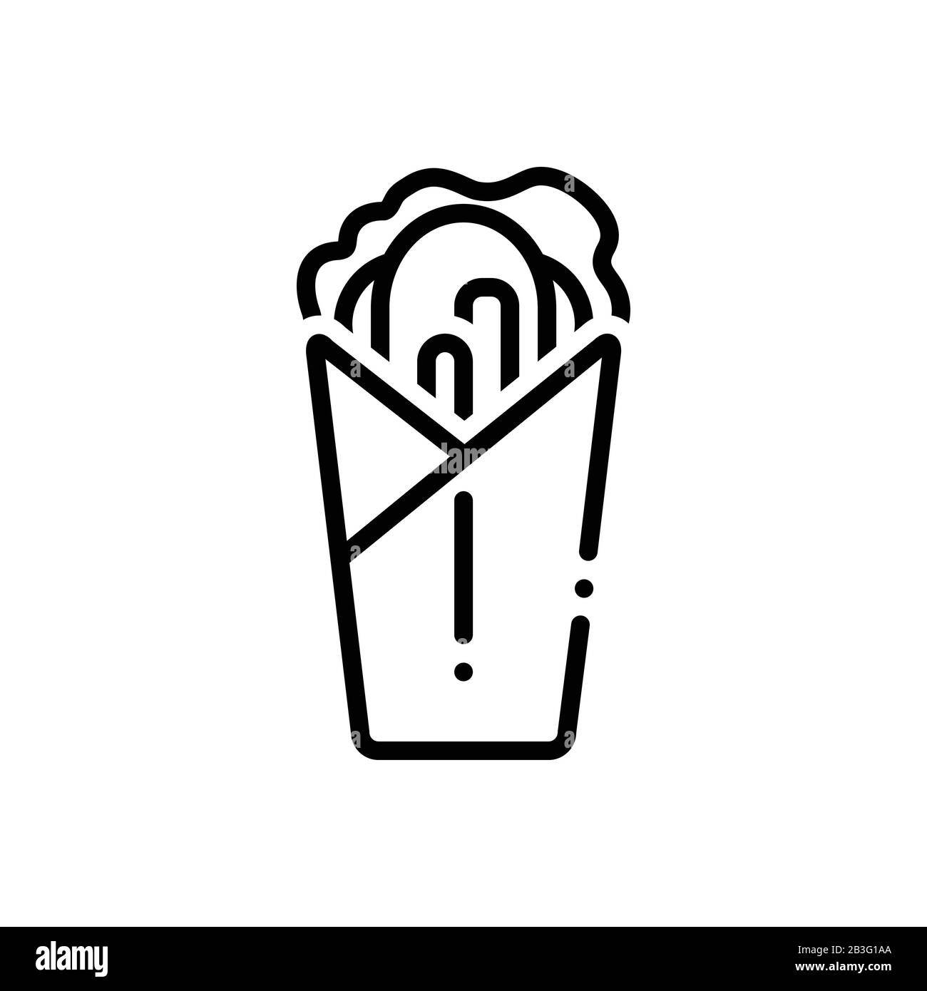 Shawarma vector vectors hi-res stock photography and images - Alamy