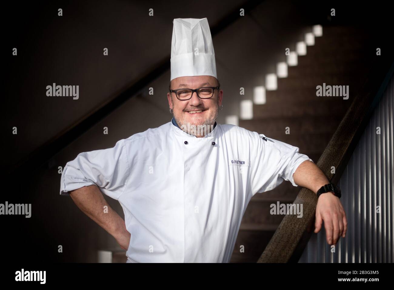 Bremerhaven germany 26th feb 2020 dominik flettner chef of the