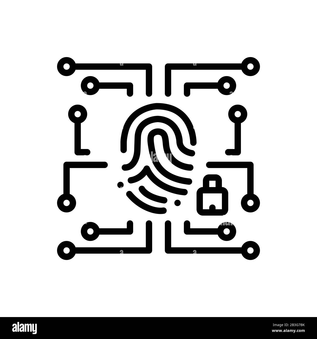 Biometric data security icon Stock Vector Image & Art Alamy
