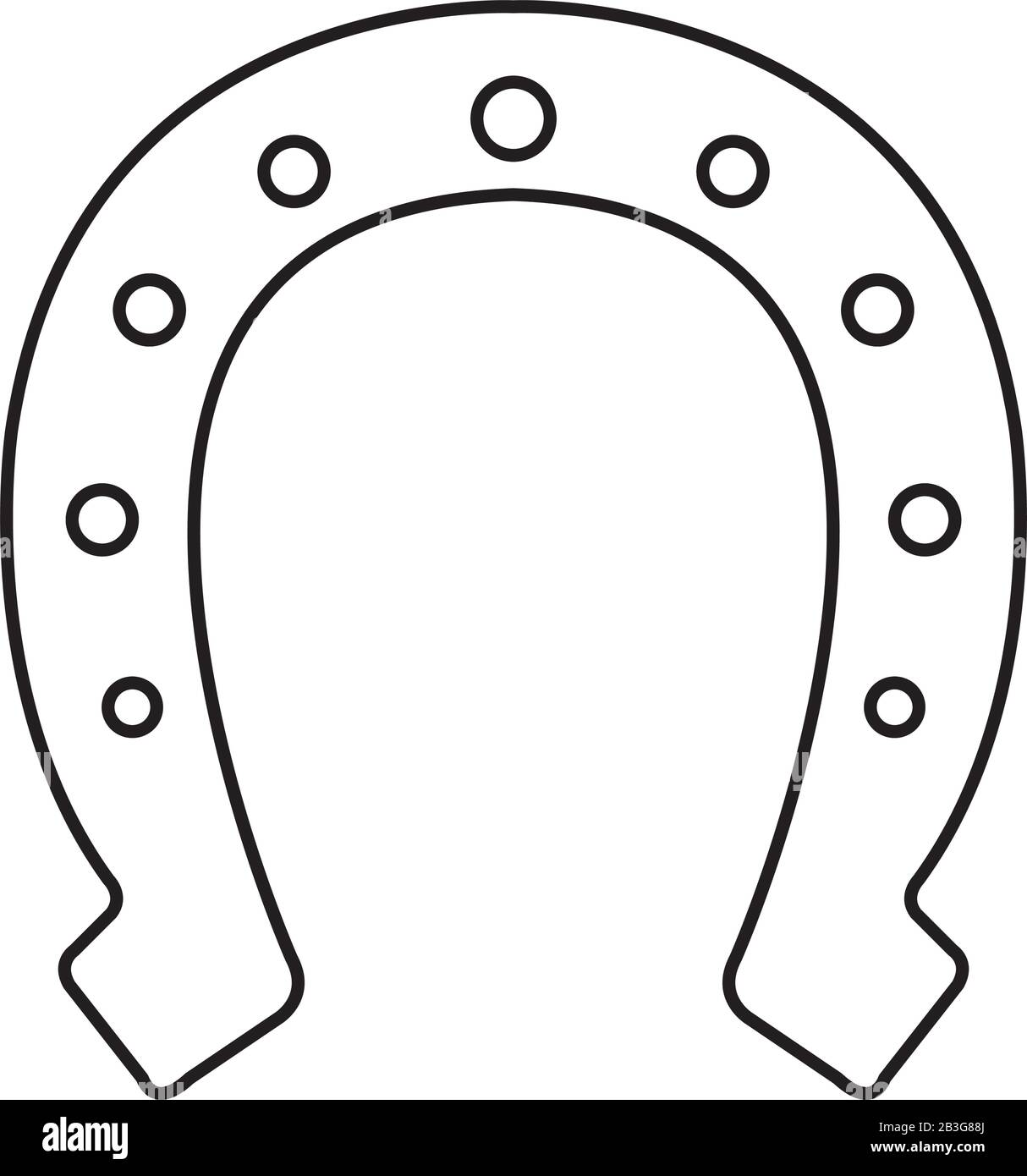 lucky horseshoe traditional isolated icon Stock Vector Image & Art Alamy