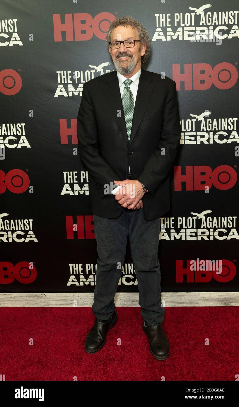 New York, NY - March 4, 2020: Thomas Schlamme attends HBO's 'The Plot Against America' premiere at Florence Gould Hall Stock Photo