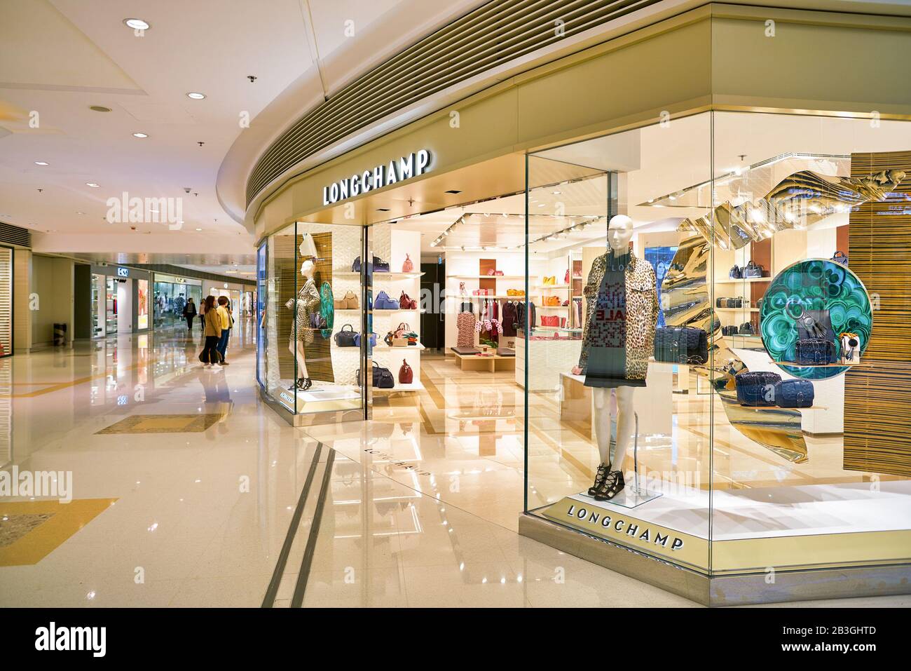 HONG KONG, CHINA - CIRCA JANUARY, 2019: shopfront of Longchamp store in ...