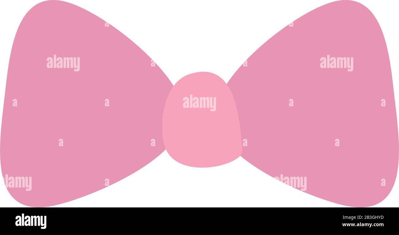 cute bow ribbon decoration icon Stock Vector Image & Art - Alamy