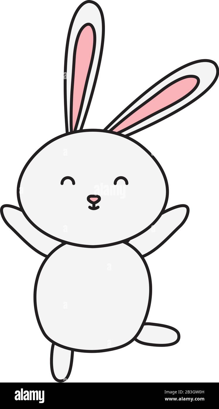 cute rabbit animal isolated icon Stock Vector Image & Art - Alamy