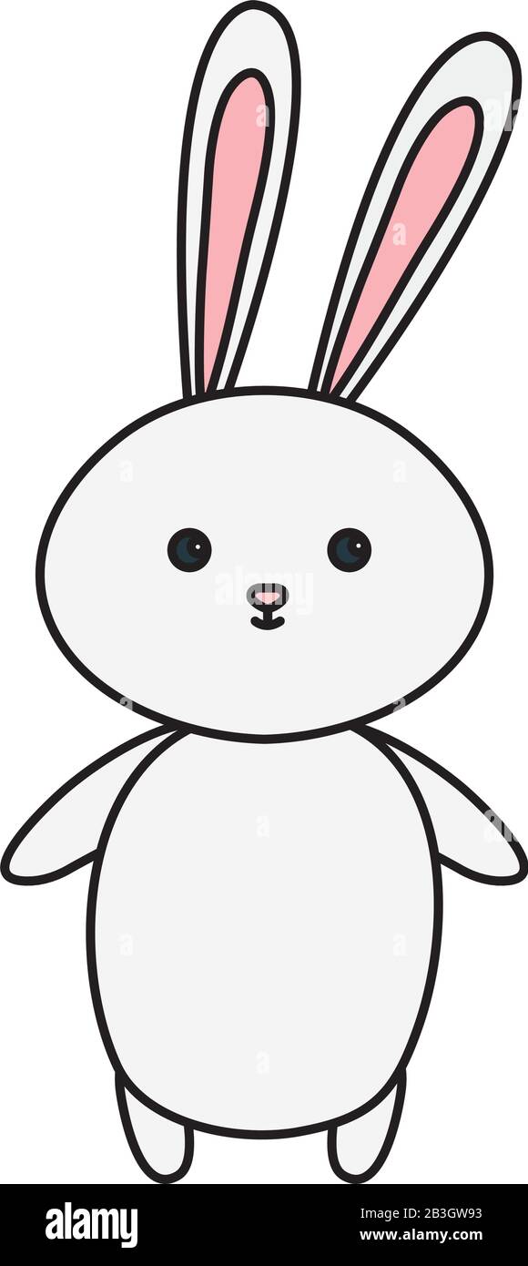 cute rabbit animal isolated icon Stock Vector Image & Art - Alamy