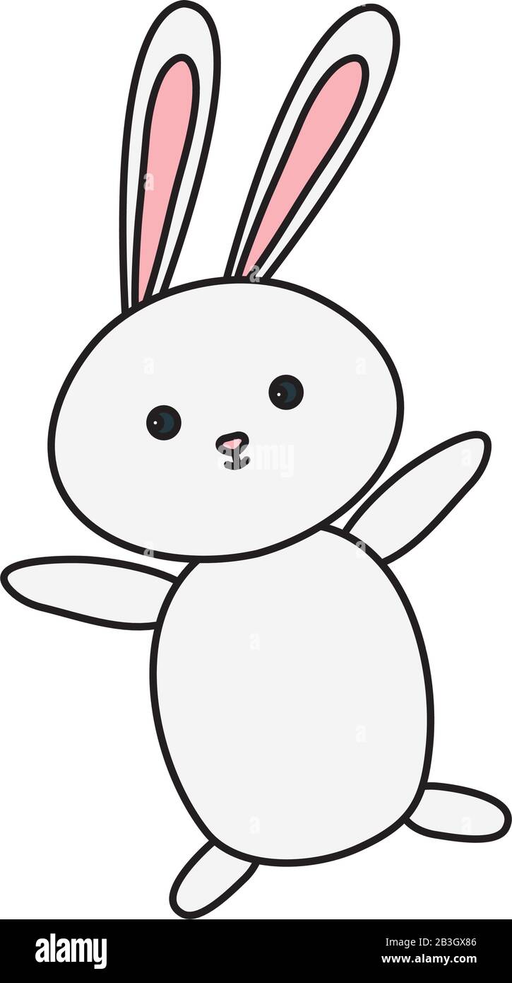 cute rabbit animal isolated icon Stock Vector Image & Art - Alamy