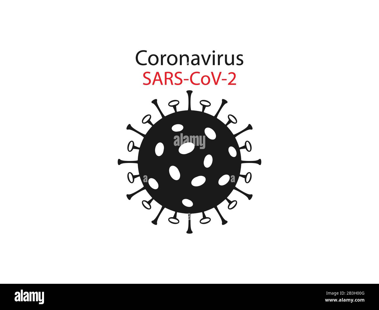 Coronavirus, COVID-19 icon. Vector illustration, flat design. Stock Vector